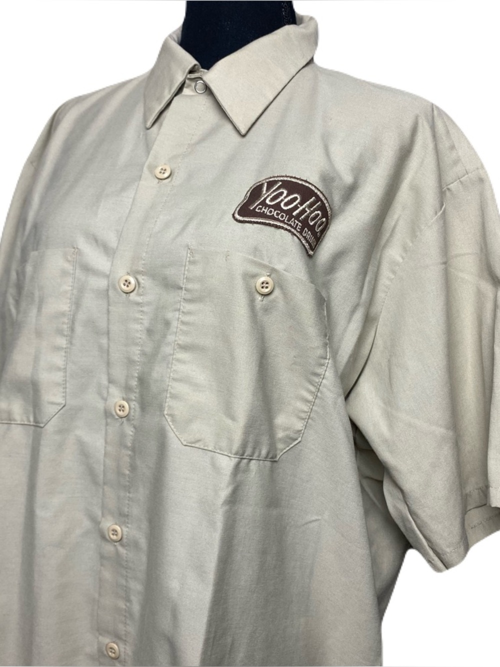 Vintage Yoo-hoo Chocolate Drink Short-Sleeve Embroidered Work Shirt Men’s XL - Picture 2 of 5